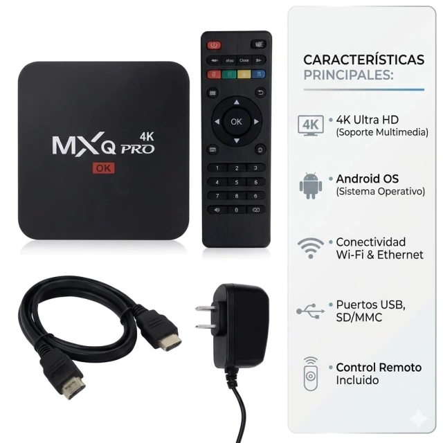 TV BOX SMART CONVERTIDOR TV 6K FULL HD * - Imagen 2